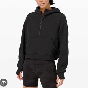 Lululemon Scuba Oversized 1/2 Zip Hoodie - Black